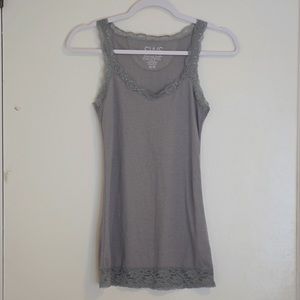 Streetwear Society Grey Tank Top Lace